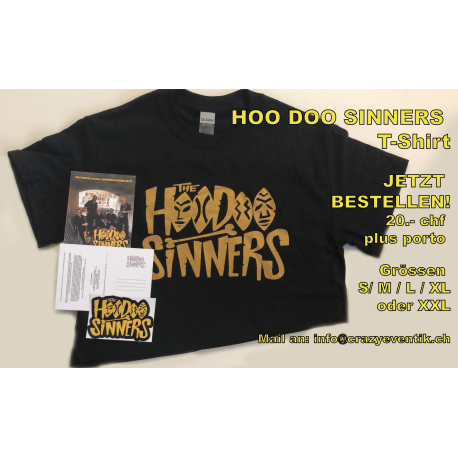 Hoo Doo Sinners / T-Shirt ( blck-yellow)